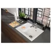Image de Evier 1 bac VILLEROY ET BOCH Subway 45 Compact 65 x 51 cm egouttoir a gauche Stone CeramicPlus avec vidage manuel