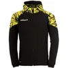 Image de Sweatshirt à capuche tissé Uhlsport Goal 25 Evo - noir/jaune citron