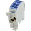 Image de HoraeTec 080110-1-3 Borne de dérivation pour conduite principale PA laiton gris clair (RAL 7035) bleu clair (RAL 5012