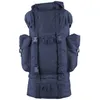 Image de Brandit Combat Sac à Dos 65 L Navy - double chambre bretelles matelassées