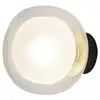 Image de TOOY lampe murale applique ou plafond plafonnier NABILA 552.41 (Laiton brossé, transparent - verre et métal)