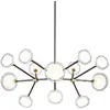 Image de TOOY lampe à suspension NABILA 552.12 (Laiton brossé, transparent - verre et métal)