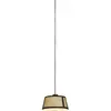 Image de TOOY lampe à suspension LILLY 558.23 (Beige avec maille noire - verre et métal)