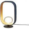 Image de TOOY lampe de table FILIPA 555.31 (Cuir bi-couleur - verre et métal)