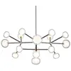 Image de TOOY lampe à suspension NABILA 552.16 (Laiton brossé, transparent - verre et métal)