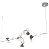 Image de TOOY lampe à suspension LINFA 565.23b (Nickel mat, verre fumé, blanc et transparent - Métal et verre)