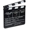 Image de Relaxdays Clap de cinéma Hollywood film clapet scène inscription déco HxlxP: 26 x 30 x 30 cm noir