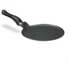 Image de Relaxdays Poêle à crêpes en fonte d’aluminium 25 cm revêtement antiadhésif entretien facile bord plat noir
