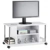 Image de Meuble TV - RELAXDAYS - Blanc - Bois MDF - Laqué - Contemporain - Design