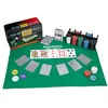 Image de Relaxdays Coffret de poker 200 jetons tapis de jeu 54 cartes boutons dealer blind sensation casino coloré