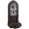 Image de Relaxdays Fontaine de jardin antique design nostalgique antiquité aluminium jardin robinet HxlxP:74 x 36 x 30 cm marron