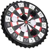 Image de Relaxdays Jeu de fléchettes à capsules cible magnétique soirée à boire avec 6 pièces diamètre de 25 cm noir