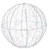 Image de Relaxdays Boule décorative LED Décoration intérieure fenêtre Sphère lumineuse à piles Noël Diamètre 20 cm argenté