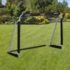 Image de Relaxdays But de football But de pro pour enfants et adultes avec un filet pour le jardin 110x150x75cm gris/noir