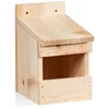 Image de Relaxdays Nichoir à oiseaux en bois maison oiseaux à suspendre mésanges semi-ouvert HxLxP 20 x 12 x 155 cm nature