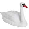 Image de Relaxdays Déco de jardin cygne flottant pour attacher plastique résistant aux intempéries figurine détang blanc