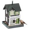 Image de Relaxdays Mangeoire d'extérieur pour oiseaux à suspendre maison de campagne HLP 235x18x18 cm jardin & balcon coloré