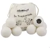 Image de Relaxdays Lot de 8 boules pour sèche-linge laine de mouton balles durables pour un séchage rapide blanc