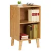 Image de Relaxdays Petite bibliothèque meuble de rangement HxLxP : env. 70 x 40 x 35 cm 2 compartiments réglables nature