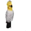 Image de Relaxdays Déco jardin perroquet HxLxP : 51 x 7 x 8 cm oiseau décoratif pour lextérieur plastique coloré
