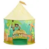 Image de Tente de jeu Relaxdays Jungle pour enfants tente jungle intérieure H : 125 x 95 cm tente pliable avec porte colorée