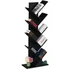 Image de Relaxdays Petite bibliothèque prenant la forme dun arbre 9 branches H x L x P : 128 x 51 x 25 cm noire
