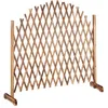 Image de Relaxdays Treillis jardin en bois extensible 200 cm Clôture grillage pliable Plante grimpante Brise-vue balcon flambe