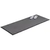Image de Relaxdays Tapis anti-salissures 80 x 200 cm - Paillasson intérieur fin grand gris/noir