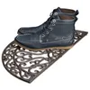Image de Relaxdays Paillasson en fonte demi-lune demi rond Welcome anti-dérapant 2 x 60 x 31 cm bronze