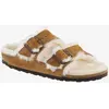Image de Sandales Birkenstock Shealing Narrow marron blanc - 36