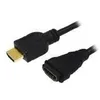 Image de Câble HDMI de rallonge 2m - LogiLink - HDMI 1.4 - Ethernet - ARC - Noir