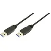 Image de LogiLink Câble USB USB 3.2 Gen1 (USB 3.0) USB-A mâle USB-A mâle 2.00 m noir CU0039