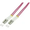 Image de Câble À Fibre Optique Logilink Om4 Lc-lc Violet 20m