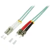 Image de LogiLink - Cordon de raccordement - ST multi-mode (M) pour LC multi-mode (M) - 1 m - fibre optique - 50 - 125 microns - OM3