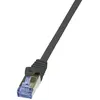 Image de Cable Reseau Logilink 10 M Cat.6a 10 G S/ftp Cat6a S/ftp (s-stp) Noir