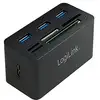 Image de Hub Usb 3.0 3 Ports Avec Lecteur De Cartes (noir)