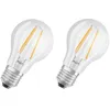 Image de OSRAM Lot de 2 Ampoules LED E27 standard claire 6W équivalent à 60W blanc chaud