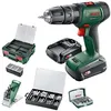 Image de Perceuse à percussion sans fil - Bosch - UniversalImpact 18V - 2 batteries Li-ion - 210 accessoires - Vert/Noir
