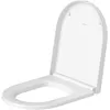 Image de Abattant WC - DURAVIT - ME by Starck - Blanc - Charnières inox - Amortisseur de fermeture