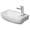 Image de Lave-mains mural - DURAVIT - ME by Starck - 400×220 mm - 1 trou robinet à droite - blanc mat