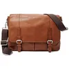 Image de Besace - Fossil - Graham - Cuir de vachette - Marron - Ajustable