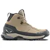 Image de Bottes Salewa Puez Leather Mid Powertex marron clair gris femme - 38.5