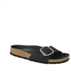 Image de Sandales En Cuir Noir Pour Femmes