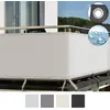 Image de Brise Vue de Balcon - SOL ROYAL - Modèle PB2 - 90x300 cm - Résistant aux intempéries - Opaque Blanc