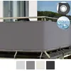 Image de Brise Vue de Balcon - SOL ROYAL - Modèle PB2 - 90x300 cm - Gris - Résistant aux intempéries