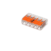 Image de 25 mini connecteur WAGO 5 entrées pour fil souple ou rigide 221-415