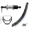 Image de Roue arrière - EXAL - Winora ZX 19 - Profil 215 mm - 36 trous - Moyeu Shimano FH-T3000 8/9/10V