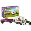 Image de SCHLEICH - Figurine 42346 - Cheval - Pick-up avec remorque pour cheval - Horse club