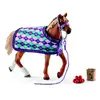 Image de Jouet pur-sang anglais avec couverture - 42360 SCHLEICH