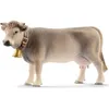 Image de Figurine Vache Braunvieh - SCHLEICH - 13874 - Animal de la ferme - Noir - Pour enfant de 3 ans et plus